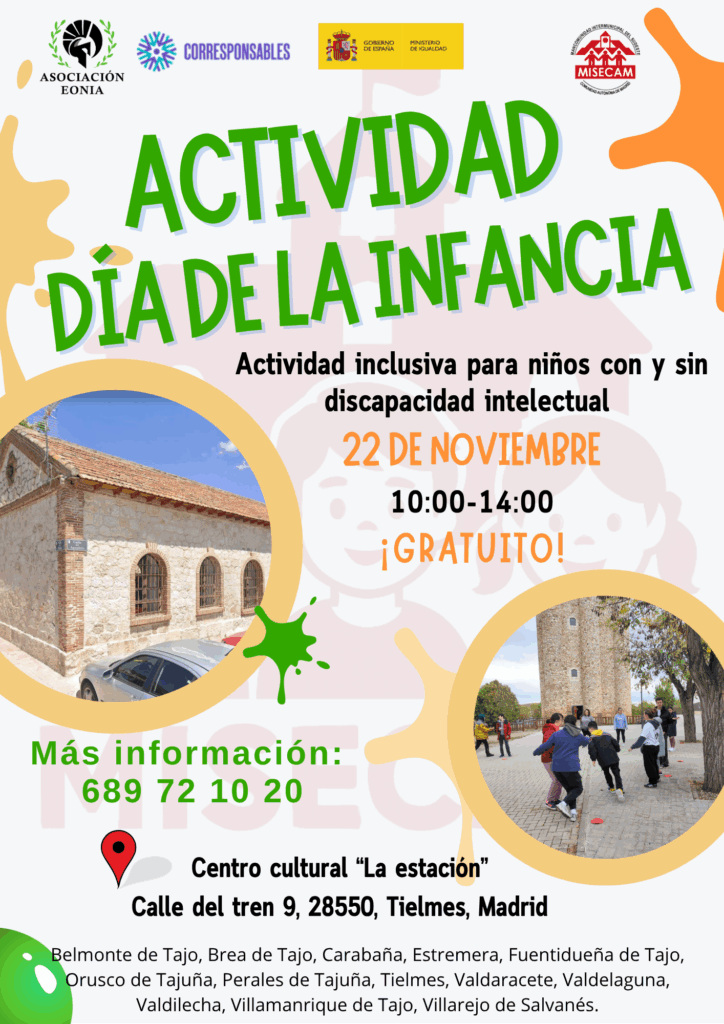 ACTIVIDAD DIA DE LA INFANCIA EN TIELMES PARA TODOS LOS MUNICIPIOS DE MISECAM
